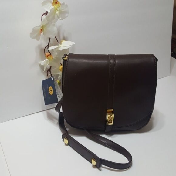 Adrienne Vittadini Handbags - ADRIENNE VITTADINI CROSSBODY BAG BROWN